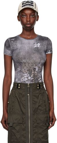Diesel T-shirt Uncski gris