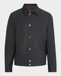 Men's Water-Resistant Snap-Front Jacket