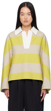 Dries Van Noten Yellow Oversized Polo