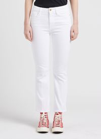 Frame - Jean cropped évasé - Taille 30 - Blanc