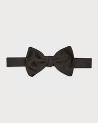 Men's Solid Silk Pre-Tied Bow Tie