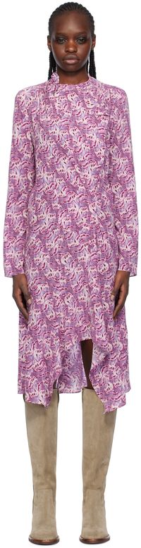 Isabel Marant Pink Umaima Midi Dress