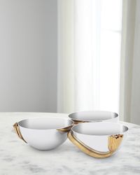 Deco Leaves 3-Section Condiment Server