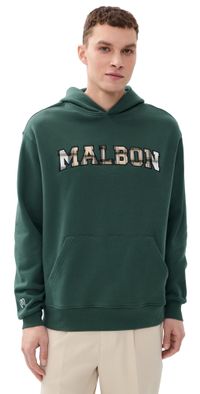 Malbon Golf Fesque Preston Hoodie Hunter Green S