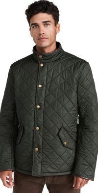 Barbour Powell Quilted Jacket Sage S