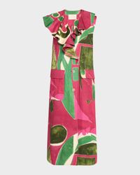 Harper Printed Cotton Twill Vest