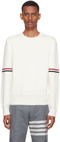 Thom Browne Off-White Cotton Sweater