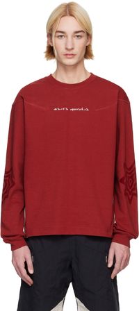 ASICS NOVALIS Red Bixance Long Sleeve T-shirt