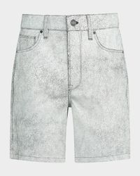Men's Clint Cracked Leather Shorts