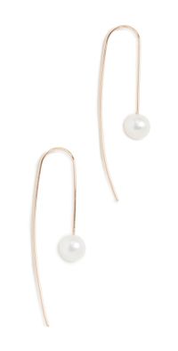 Zoe Chicco 14k Gold White Freshwater Cultured Pearl Wire Earrings Yellow Gold One Size