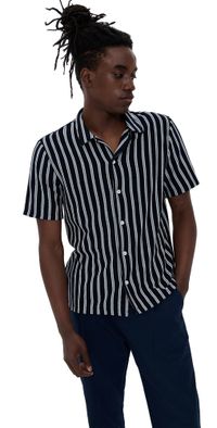 Madewell Lisbon Knit Shirt Juniper Berry XXL