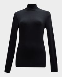 Ribbed Turtleneck Top
