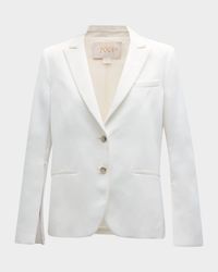 Boyfriend Blazer with Zip-Sleeves