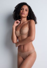 Aubade - Soutien-gorge push-up coques - Taille 100C - Beige