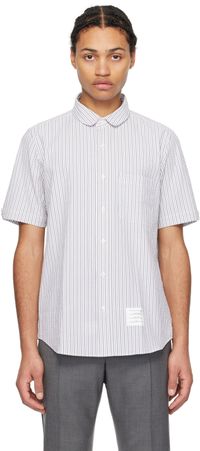 Thom Browne White Striped Shirt