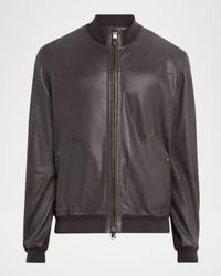 Men's Nuvola Napa Leather Bomber Jacket