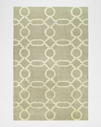 Ogee Chain Hand-Knotted Rug, 10' x 14'