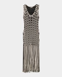 Sonia Woven Fringe Tank Dress