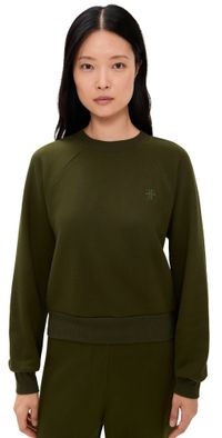 Éterne French Terry Shrunken Raglan Sweatshirt Moss M