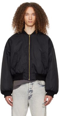 We11done Black Puff Bomber Jacket