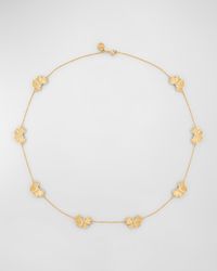 Butterfly Gold Station Necklace