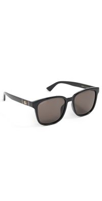 Gucci Square Sunglasses Black-Black-Grey One Size