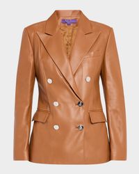 Camden Leather Double-Breasted Jacket