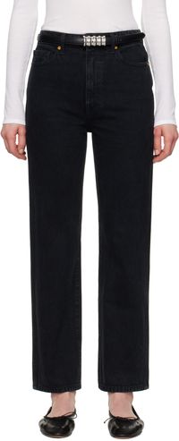 KHAITE Black Abigail Jeans