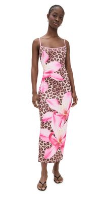 Runaway the Label Victoria Midi Dress Bimini Pink L