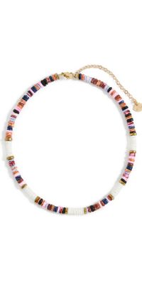 Hijas de Puka Multi Color Dyed Sea Shell Puka Necklace Multi Color One Size