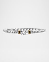 Cable Flex Buckle Bracelet in Sterling Silver, 4mm