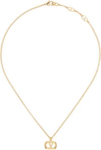 Valentino Garavani Gold Ovalette Metal Necklace