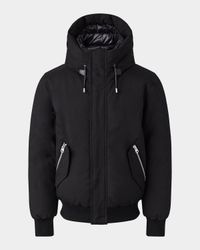 Men's Dixon Down Bomber Jacket with Hooded Bib