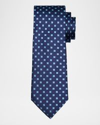 Men's Box Flower Silk Tie
