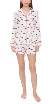 BedHead PJs Espresso Kisses Short Pajama Set Espresso Kisses XS