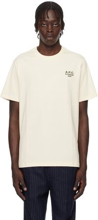 A.P.C. Off-White Standard 'Rue Madame' T-shirt