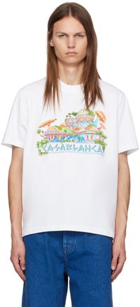 Casablanca White 'The Road To Knowledge' T-Shirt