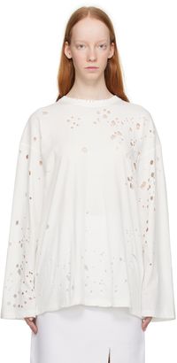 Sportmax White Nevada Long Sleeve T-Shirt