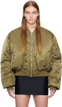 VTMNTS Blouson aviateur réversible kaki et orange édition Alpha Industries