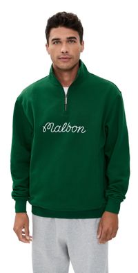 Malbon Golf Collegiate Sweatshirt Forest L