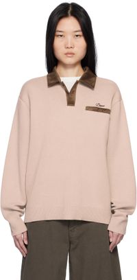 Dime Brown Casino Rugby Polo