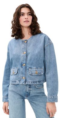 ANINE BING Blanche Jacket Caspian Blue M