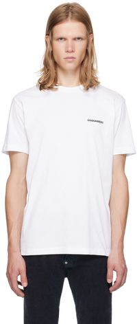Dsquared2 White Ceresio Map T-Shirt