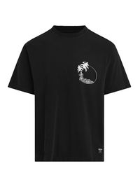 Men's Graphic Cotton T-Shirt - Black Palm - Size XXL