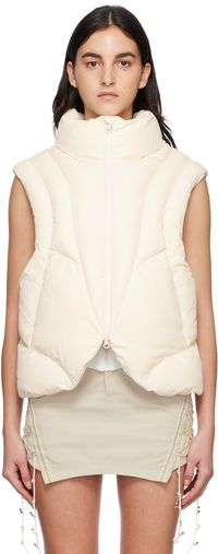 HYEIN SEO Off-White Padded Reversible Vest