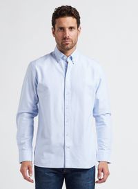 Hackett - Chemise col classique en coton - Taille 2XL - Bleu