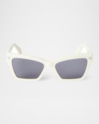 Cincinnati Logo-Print Cat-Eye Sunglasses