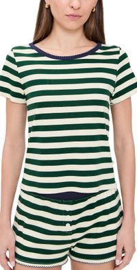 Cozyland by Morgan Lane Baby Jean Tee Jolly Stripe L