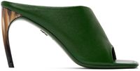 Ferragamo Green Nymphe Mules
