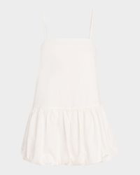 Air Linen Bubble Mini Dress